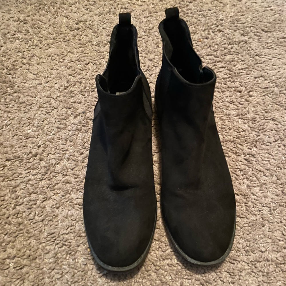 City Streets Black Ankle Boots